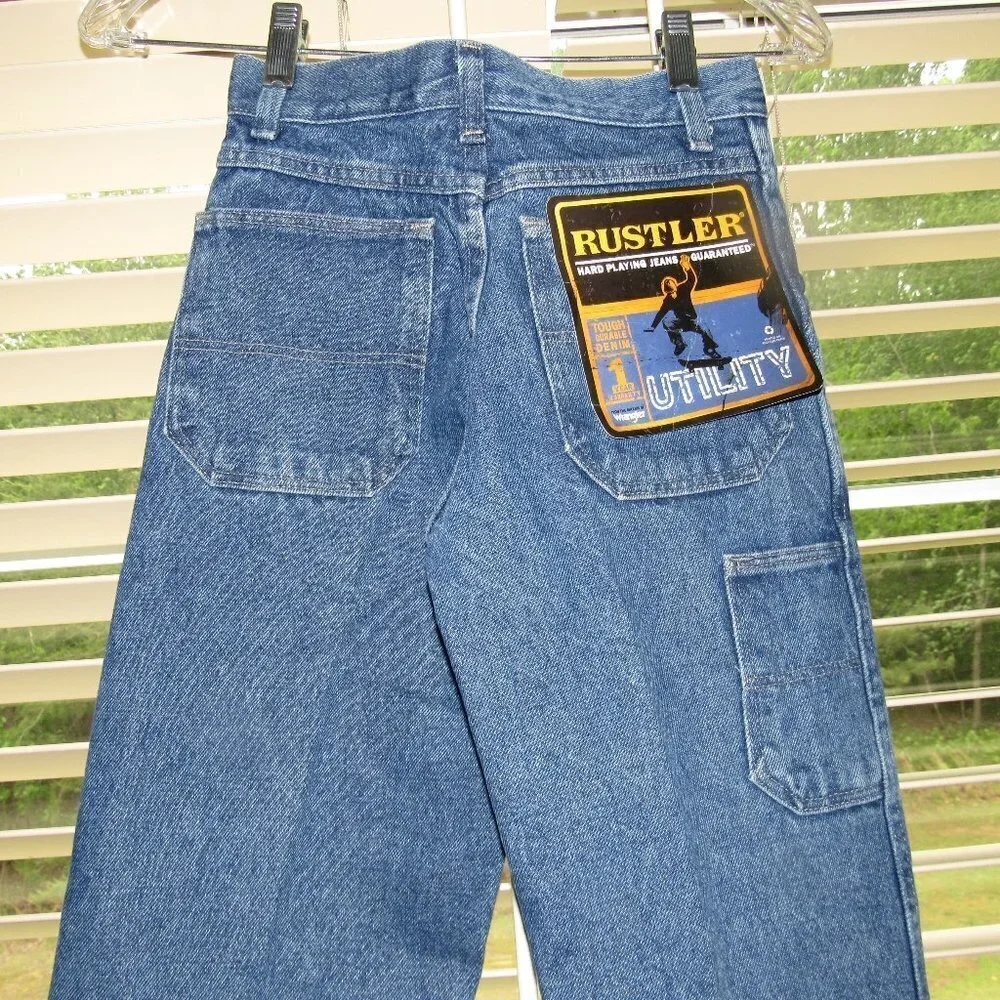 WRANGLER Rustler Utility Jeans Size 12 Slim